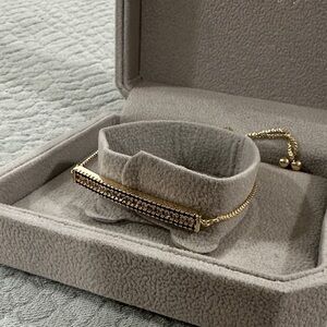 Elegant Gold and Silver Adjustable Bracelet